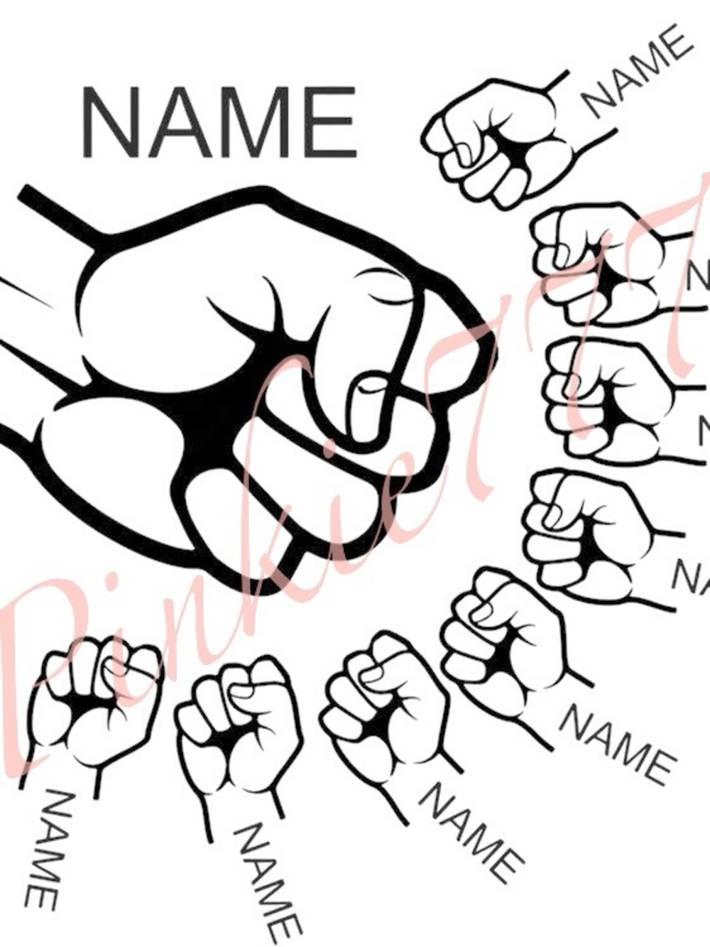 20oz tumbler personalized Black and White